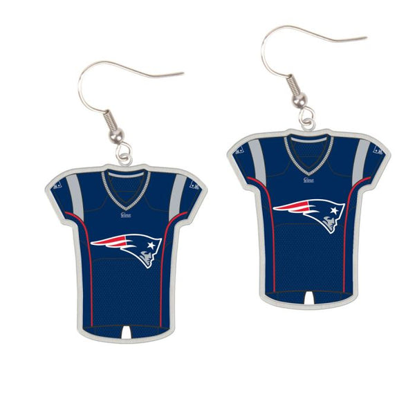 Wholesale-New England Patriots Earrings Jewelry Carded Jersey