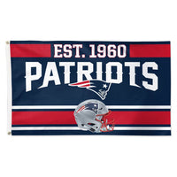 Wholesale-New England Patriots Established Flag - Deluxe 3' X 5'