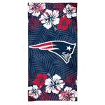 Wholesale-New England Patriots FLORAL Spectra Beach Towel 30" x 60"