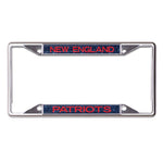 Wholesale-New England Patriots GLITTER BACKGROUND Lic Plt Frame S/S Printed