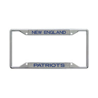 Wholesale-New England Patriots GLITTER BACKGROUND Lic Plt Frame S/S Printed