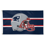 Wholesale-New England Patriots Helmet Flag - Deluxe 3' X 5'