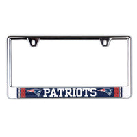 Wholesale-New England Patriots JERSEY Lic Plate Frame B/O Printed