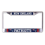 Wholesale-New England Patriots JERSEY Lic Plt Frame S/L Printed