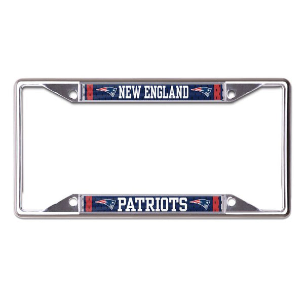 Wholesale-New England Patriots JERSEY Lic Plt Frame S/S Printed