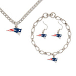 Wholesale-New England Patriots Jewelry Gift Set