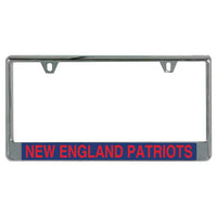 Wholesale-New England Patriots Lic Plate Frame B/O Printed