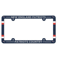 Wholesale-New England Patriots Lic Plate Frame Full Color