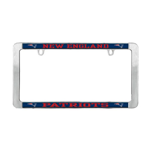 Wholesale-New England Patriots Lic Plt Frame Metal Thin Rim Value