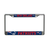 Wholesale-New England Patriots Lic Plt Frame S/L Printed