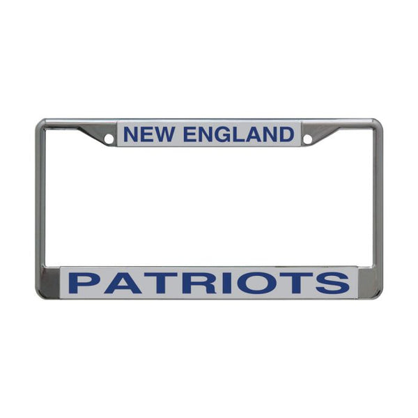 Wholesale-New England Patriots Lic Plt Frame S/L Printed