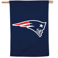 Wholesale-New England Patriots Logo Vertical Flag 28" x 40"