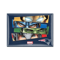 Wholesale-New England Patriots / Marvel (C) 2021 Marvel Metal Magnet 2.5" x 3.5"