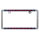 Wholesale-New England Patriots Metal Lic. Plate Frame Slim