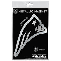 Wholesale-New England Patriots Metallic Magnets 3" x 5"