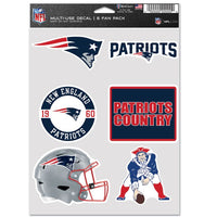 Wholesale-New England Patriots Multi Use 6 Fan Pack