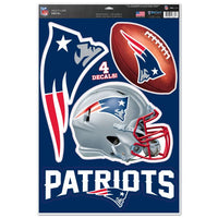 Wholesale-New England Patriots Multi-Use Decal 11" x 17"