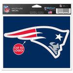 Wholesale-New England Patriots Multi-Use Decal - cut to logo 5" x 6"