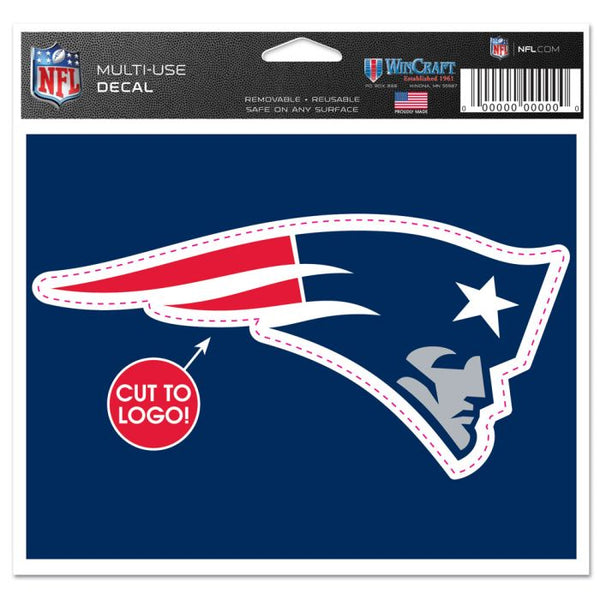 Wholesale-New England Patriots Multi-Use Decal - cut to logo 5" x 6"