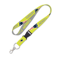 Wholesale-New England Patriots NEON Lanyard w/detachable buckle 1"