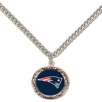 Wholesale-New England Patriots Necklace w/Charm Jewelry Card