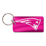 Wholesale-New England Patriots PINK Keychain Rectangle