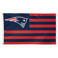 Wholesale-New England Patriots / Patriotic Americana Flag - Deluxe 3' X 5'