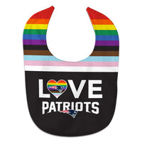 Wholesale-New England Patriots Pride Love All Pro Baby Bib