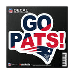 Wholesale-New England Patriots SLOGAN All Surface Decal 6" x 6"