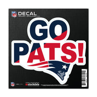 Wholesale-New England Patriots SLOGAN All Surface Decal 6" x 6"