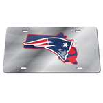 Wholesale-New England Patriots STATE Acrylic Classic License Plates