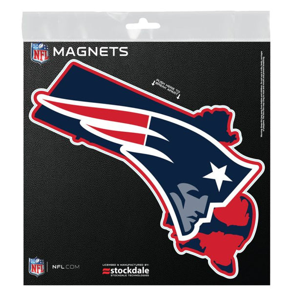 Wholesale-New England Patriots STATE Outdoor Magnets 6" x 6"