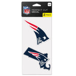 Wholesale-New England Patriots STATE SHAPE Perfect Cut Decal Set of two 4"x4"