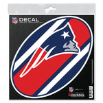 Wholesale-New England Patriots STRIPES All Surface Decal 6" x 6"