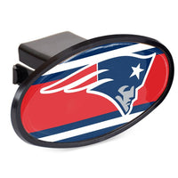 Wholesale-New England Patriots STRIPES Oval 2" Hitch Receiver