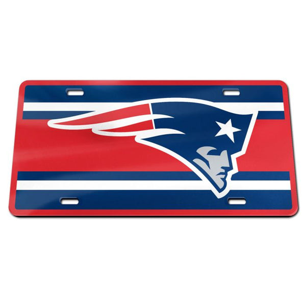 Wholesale-New England Patriots STRIPES Specialty Acrylic License Plate