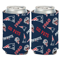 Wholesale-New England Patriots Scatterprint Can Cooler 12 oz.