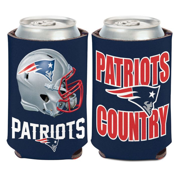 Wholesale-New England Patriots Slogan Can Cooler 12 oz.