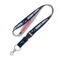 Wholesale-New England Patriots Slogan Lanyard w/detachable buckle 1"