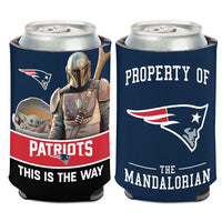 Wholesale-New England Patriots / Star Wars MAndalorian Can Cooler 12 oz.