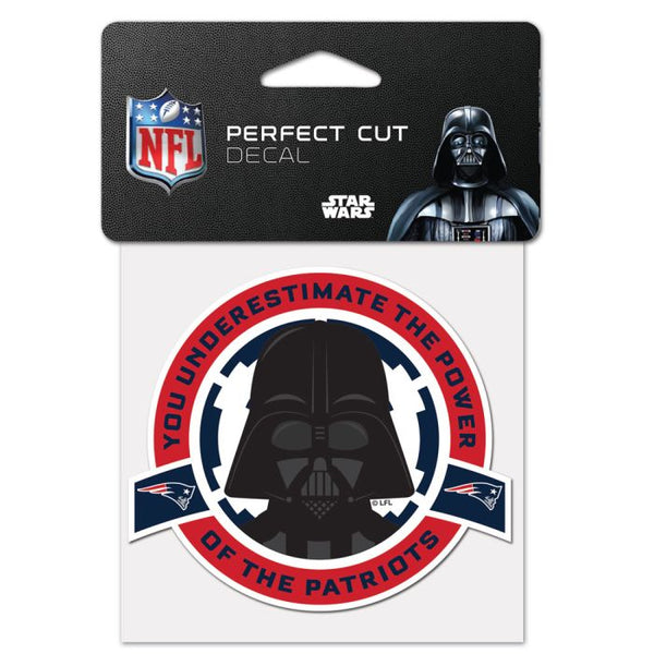 Wholesale-New England Patriots / Star Wars Vader Perfect Cut Color Decal 4" x 4"