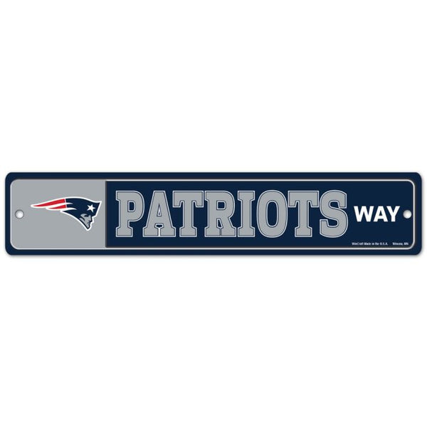 Wholesale-New England Patriots Street / Zone Sign 3.75" x 19"