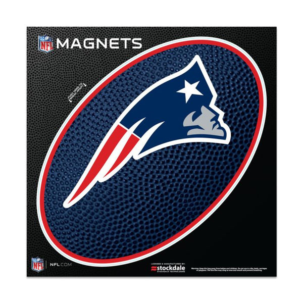 Wholesale-New England Patriots TEAMBALL Outdoor Magnets 6" x 6"