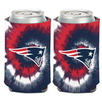 Wholesale-New England Patriots Tie Dye Can Cooler 12 oz.