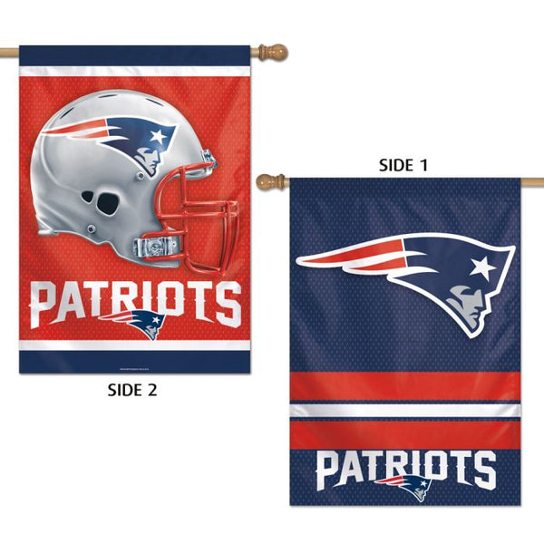 Wholesale-New England Patriots Vertical Flag 2 Sided 28" x 40"