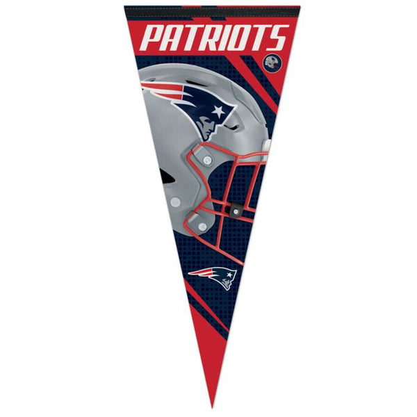 Wholesale-New England Patriots Vertical Stripes Premium Pennant 17" x 40"