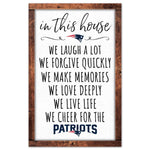 Wholesale-New England Patriots Wood Sign 11" x 17" 1/4" thick