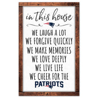 Wholesale-New England Patriots Wood Sign 11" x 17" 1/4" thick