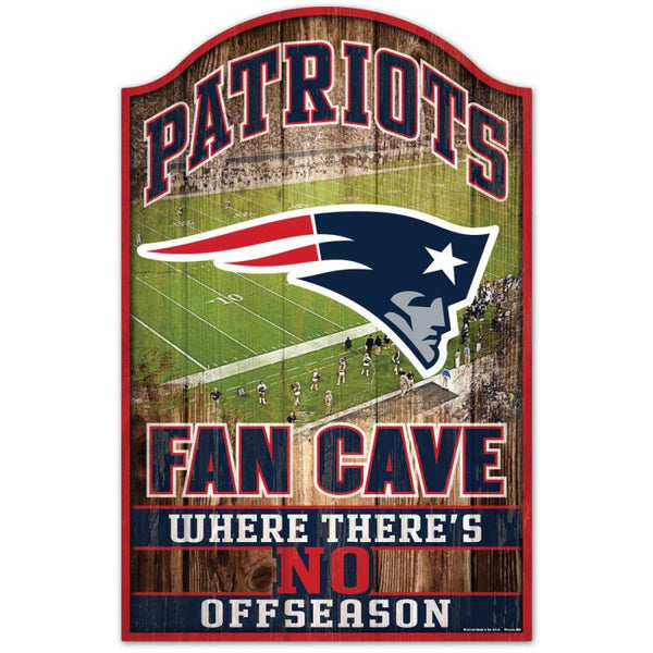 Wholesale-New England Patriots Wood Sign 11" x 17" 1/4" thick