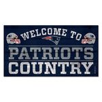 Wholesale-New England Patriots Wood Sign 13"x24" 1/4" thick